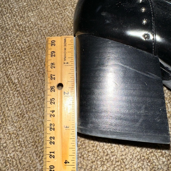 Marc Fisher Black Studded Heels - Picture 3 of 4